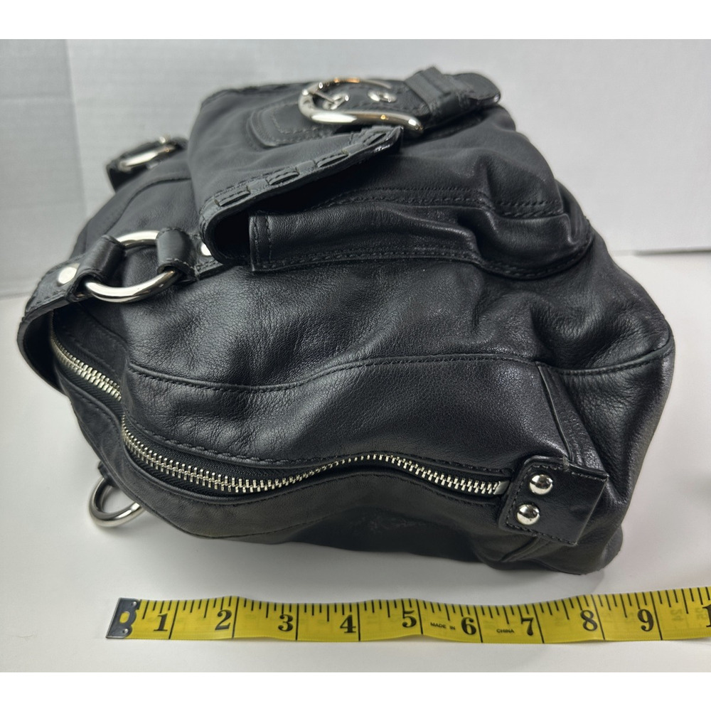 Coach Soho Courtney Buckle Domed Leather Shoulder Bag Flap Fold Over Satchel - Picture 15 of 16